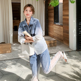 休闲风时尚套装气质显瘦休闲小香风蕾丝长袖小众宽松，女装套装/套裙，2C028