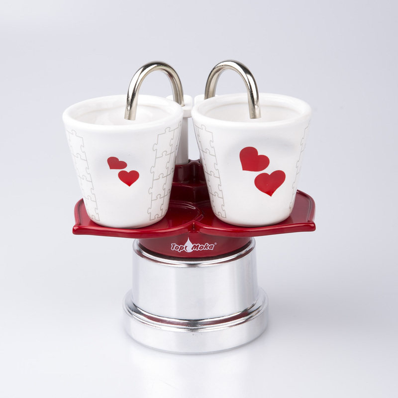 Italy imports Top Moka household Mocha Gas stove Dedicated Coffee Pot 2 Red Heart Princessin the Tableware , Coffee , Coffee pot  category - from Buy2taobao.com to provide professional Taobao agent buy service