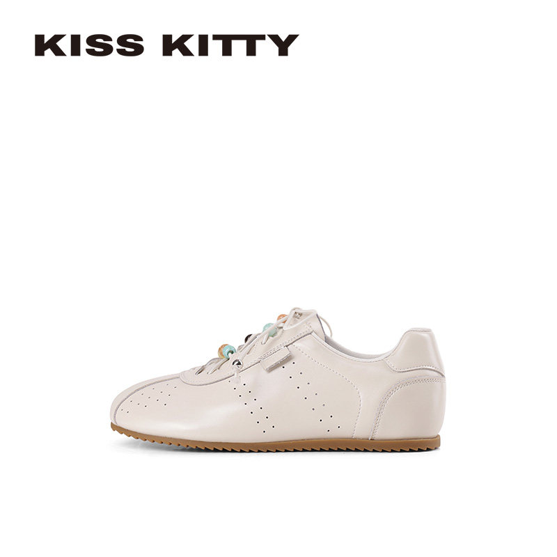 KISSKITTY复古休闲德训鞋女2026春季新款软底不累脚阿甘鞋羊皮垫,女鞋,德训鞋,淘宝优惠券,粉丝福利购,淘宝优惠卷
