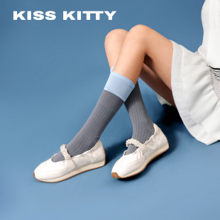 阿甘德训鞋 柔软羊皮 KISSKITTY珍珠玛丽珍薄款 女 不累脚休闲鞋