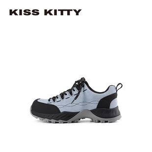 KISSKITTY户外运动鞋女2026春季新款轻便登山鞋增高厚底老爹鞋