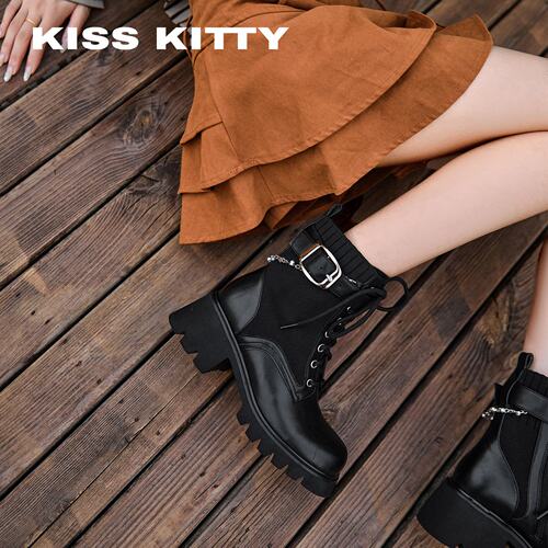 皮带扣户外马丁靴百搭短靴