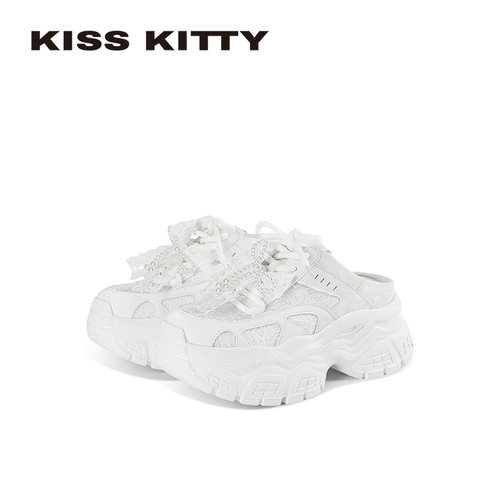 KISSKITTY厚底老爹半拖鞋