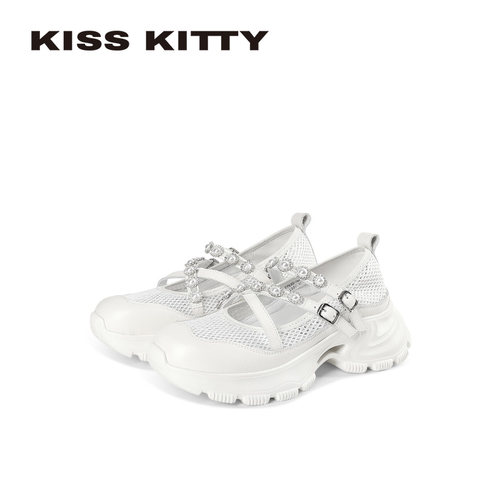 KISSKITTY珍珠厚底玛丽珍鞋女