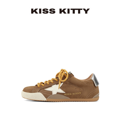 KISSKITTY棕色德训鞋运动休闲鞋