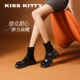 KISSKITTY玛丽珍短靴女2025秋冬新款 英伦风皮带扣女靴增高时装 靴