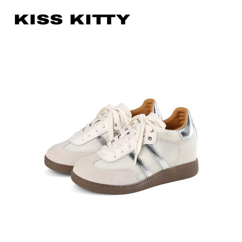 KISSKITTY网面厚底透气女鞋德训