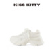 秋季 外穿休闲运动鞋 女百搭通勤小白鞋 KISSKITTY25新款 增高老爹鞋