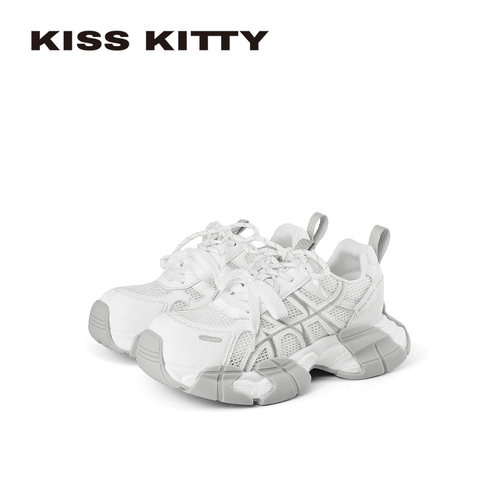 Kiss KittyKISS KITTY运动风厚底老爹鞋女透气增高显瘦轻便休闲鞋