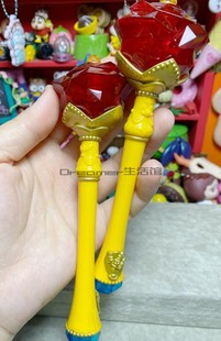 【Dreamer】日单正版散货迪S尼扭蛋贝儿公主玫瑰花魔法棒权杖