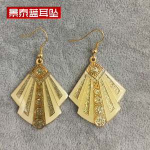 正品老北京景泰蓝耳坠钻石库存老货饰品实地圆球珠子