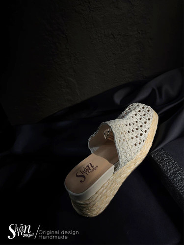 镂空编织包头半拖鞋女夏外穿