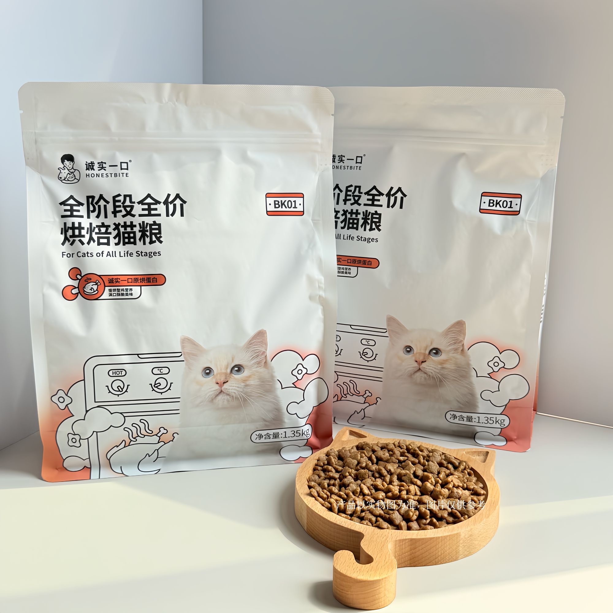 诚实一口BK01猫粮高蛋白烘焙粮