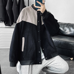 2025秋季灯芯绒外套男夹克棒球服加肥加大码上衣XZ311A-JK18-P70