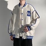 23秋冬新款港风棒球服外套男夹克青年学生XZ311A-JK313-P75，男装夹克，星座311A