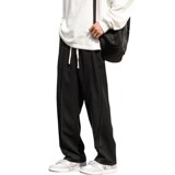 红地板23秋新款大码男拼接运动卫裤小脚拖地裤XZ311A-w225-p50，男装休闲裤，星座311A