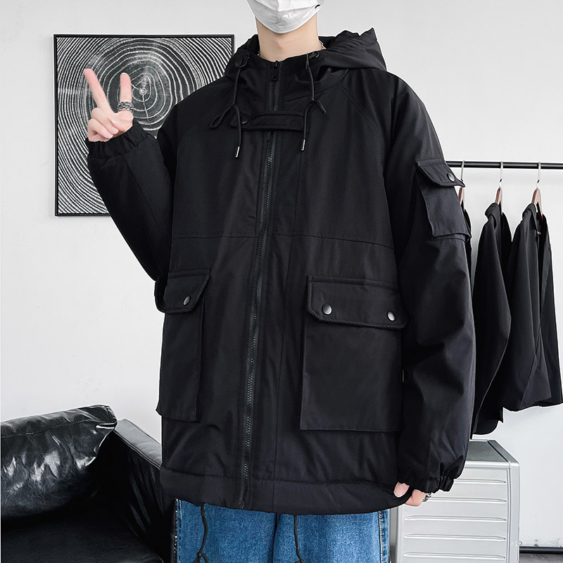 大货港风2025冬新款工装棉衣男大码连帽棉服XZ311A-my916-p115,男装棉衣,星座311A