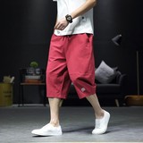 爆25夏风棉麻七分裤男灯笼裤阔腿裤萝卜裤锥形裤311A-k901p45，男装牛仔裤，星座311A