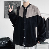 2024秋季灯芯绒外套男夹克棒球服加肥加大码上衣XZ311A-JK18-P75，男装夹克，星座311A