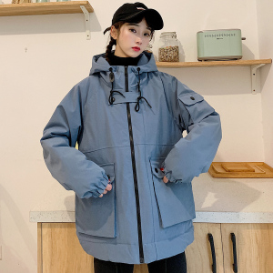 大货25情侣冬装外套加厚连帽棉衣工装情侣棉服XZ311A-MY916-P115图片