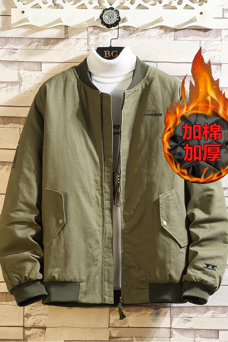 大货白墙25余文乐同款棒球服棉衣夹克加棉加厚XZ311A-j9011-p100,男装夹克,星座311A