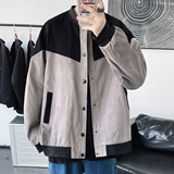 2024秋季灯芯绒外套男夹克棒球服加肥加大码上衣XZ311A-JK18-P75，男装夹克，星座311A