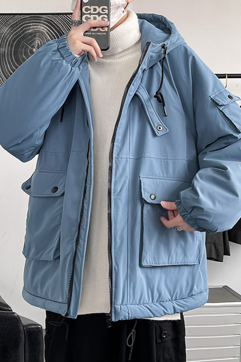 大货港风2025冬新款工装棉衣男大码连帽棉服XZ311A-my916-p115,男装棉衣,星座311A