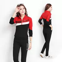 Bộ đồ thể thao nữ mùa thu 361 áo len thể thao hai mảnh giản dị kích thước lớn chạy bộ đồ thể thao nữ Jordan - Thể thao sau bộ adidas