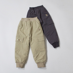 清货桔子优优110-150码防风棉裤冬季儿童夹丝棉棉裤柔软保暖轻盈