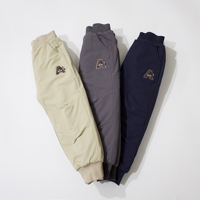 长裤绵阳绒夹丝棉运动裤儿童裤子