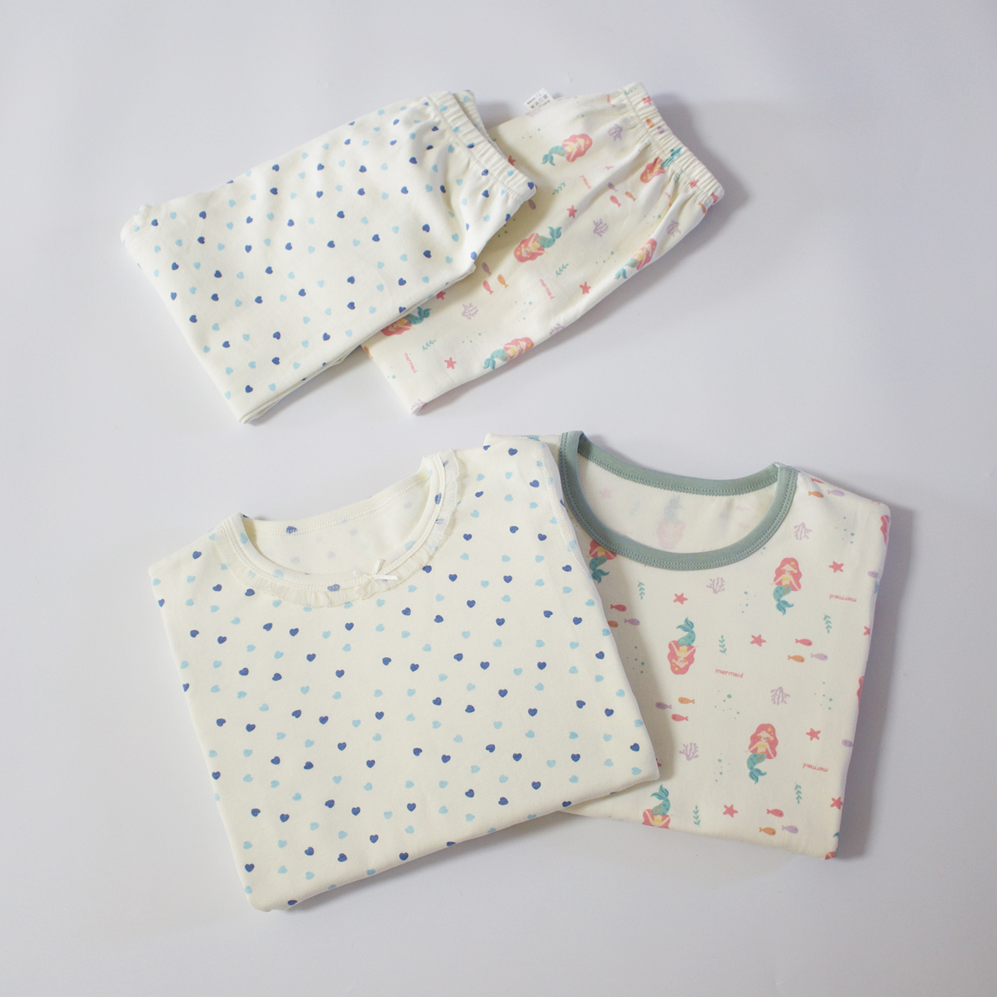 春秋冬女童家居服套装秋衣裤A类