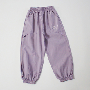 女童工装 裤 长裤 120 清凉防蚊裤 夏季 速干锦纶洋气好穿运动裤 160码