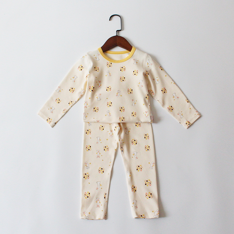 舒绒棉清新秋冬无骨缝纫家居服