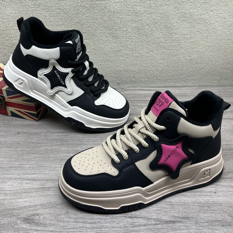 商场撤柜断码处理女鞋2025春新款厚底韩版百搭运动休闲星星板鞋