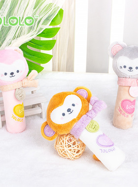 TOLOLO新生儿可啃咬手持摇铃棒训练宝宝抓握能力0-12个月婴儿玩具