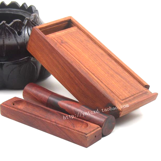 越南花梨木熏香三件套香盒香筒香插红木熏香炉天然实木卧香炉器具