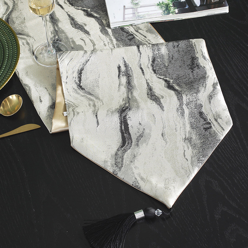 桌旗美式轻奢样板间现代简约长条