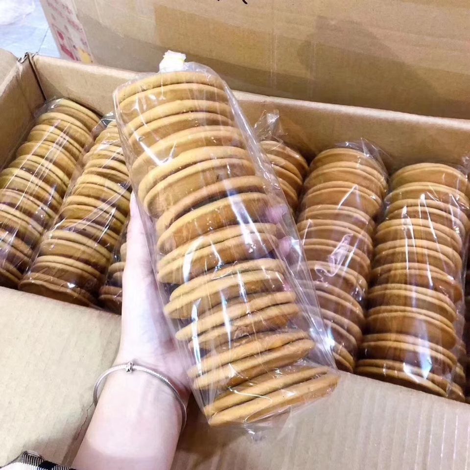 正宗红糖肚脐饼潮汕特产小吃早餐红糖饼番薯饼网红零食双炉饼干