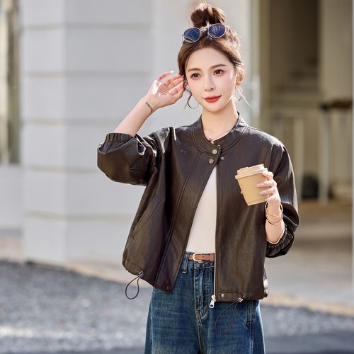 小皮衣女春秋季新款2026年PU外套