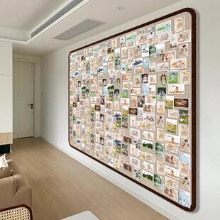 饰定制自粘毛毡板墙贴 免打孔照片墙高级感客厅相册墙diy娃娃墙装