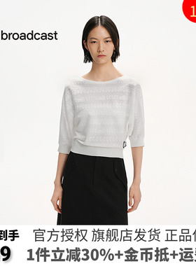 播商场同款Lisa Larson联名薄款提花针织衫女25夏新款BDS2SD2353