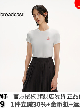 播商场同款Lisa Larson联名T恤女25夏新款宽松短袖上衣BDS2YD2518