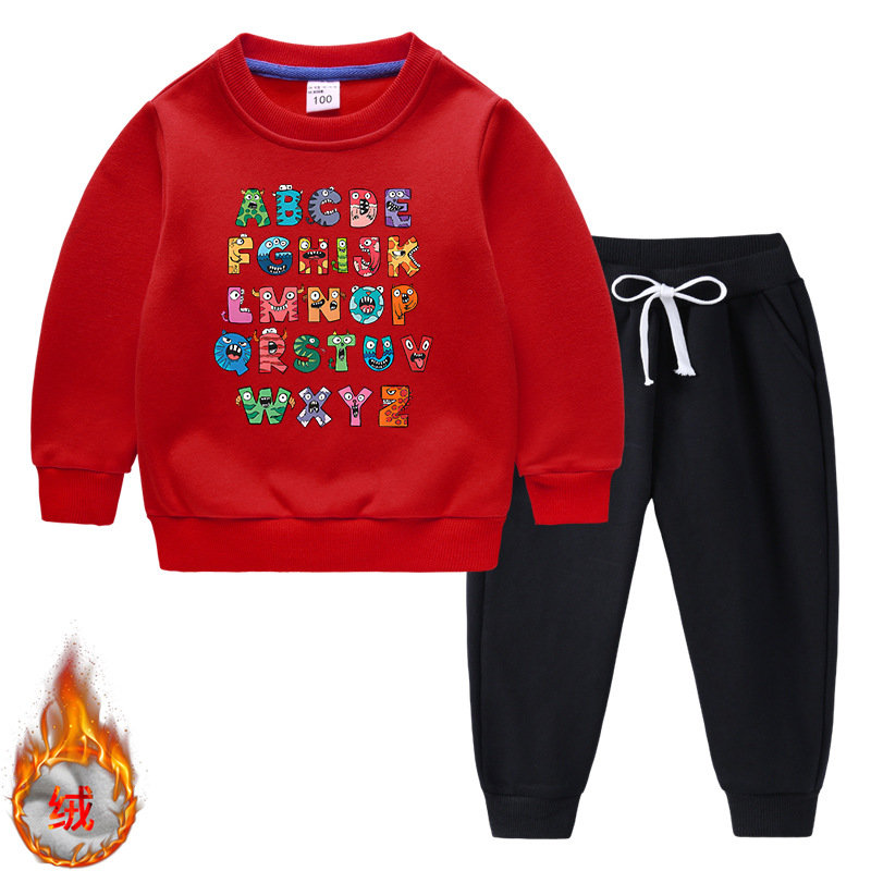 roblox字母传说秋冬季儿童卫衣