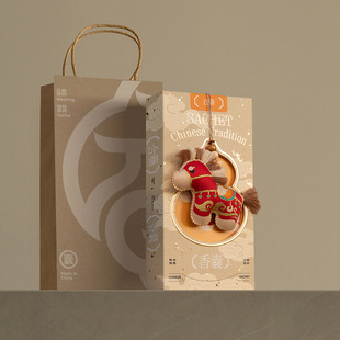 马年新年礼物小马香囊香包男女本命年实用伴手礼过年春节文创礼品