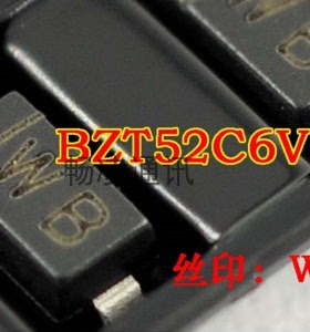 贴片稳压二极管 BZT52C6V8S 6.8V SOD323 0805 WB 1盘3K=90元