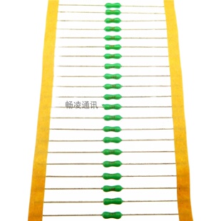 绿色快断电阻式保险丝2.4×7 62MA250V 0.062A 1/16A带引线保险管