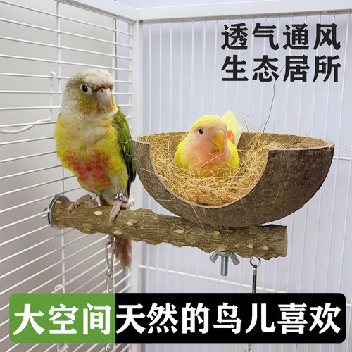 鹦鹉鸟睡窝牡丹冬季暖窝