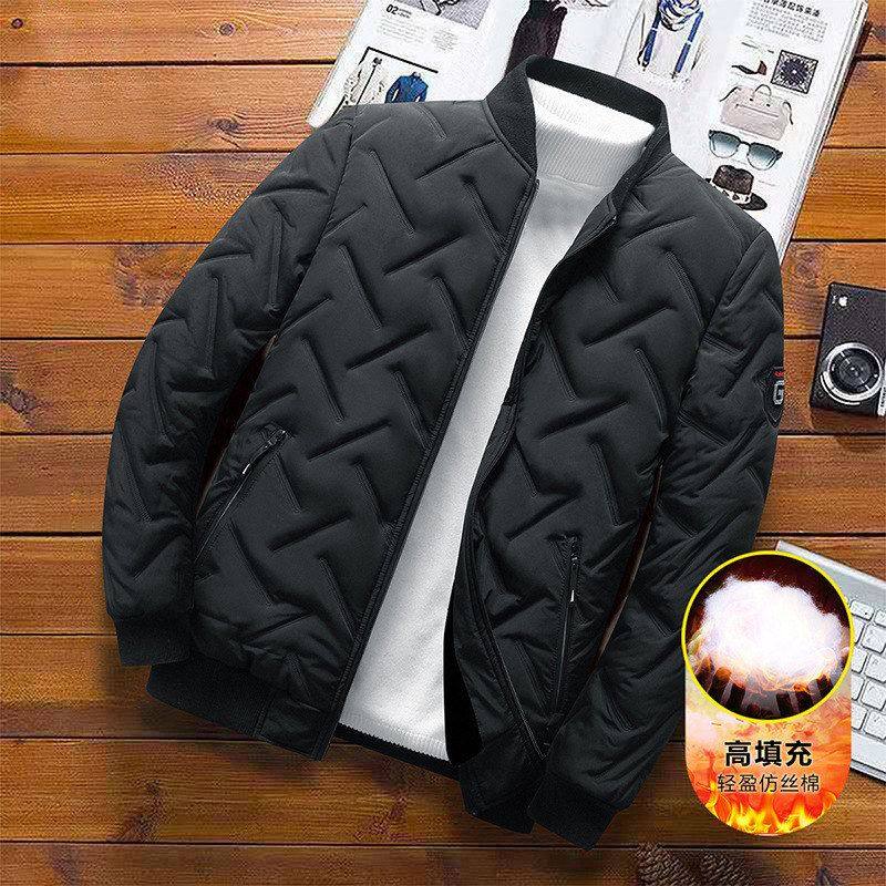 男士外套秋冬季新款男装棉衣韩版潮流短款立领轻薄棉服男