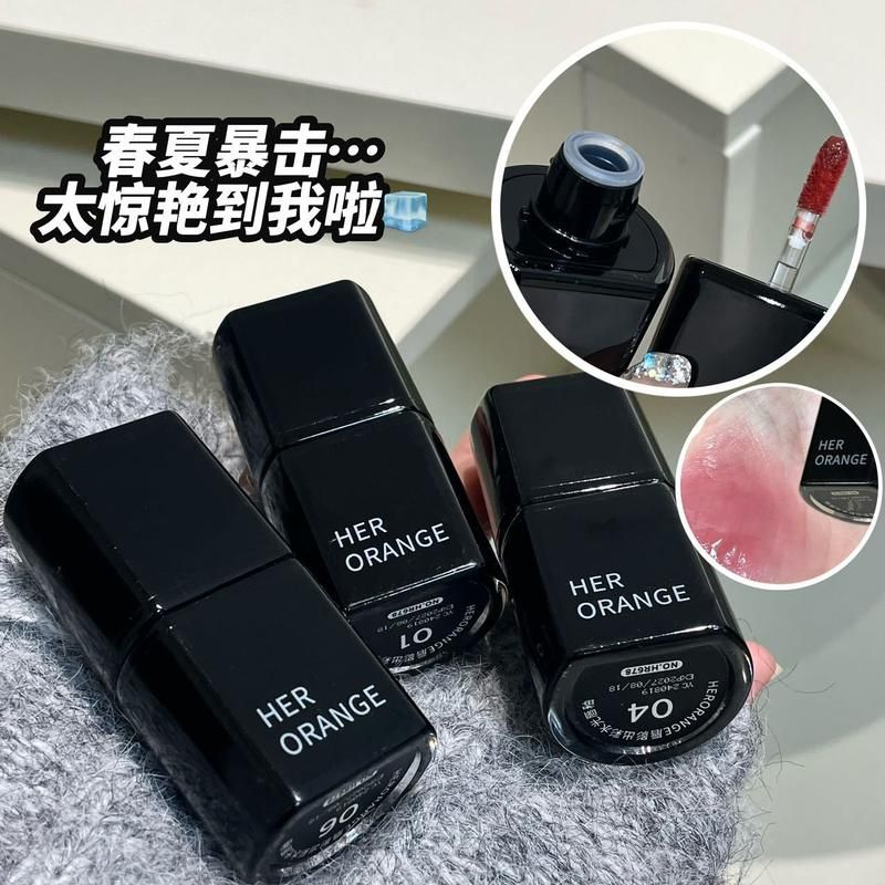 唇影出彩水光唇釉滋润显嫩清透玻璃持妆显白春夏镜面口红跨境彩妆