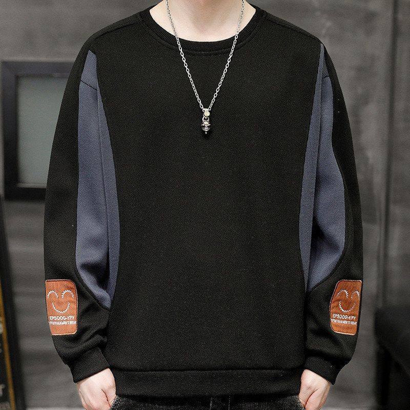 卫衣男圆领2025秋冬新款男士青年百搭简约外穿休闲帅气上衣外套潮